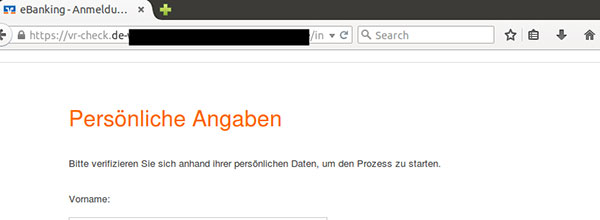 Phishing-Mail VR Mobile Check Phishing-Mail VR Mobile Check